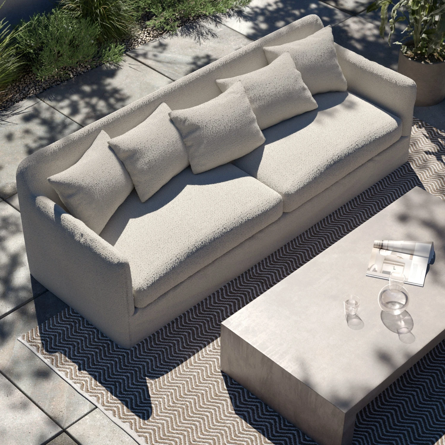 Dade Outdoor Sofa - Image 5