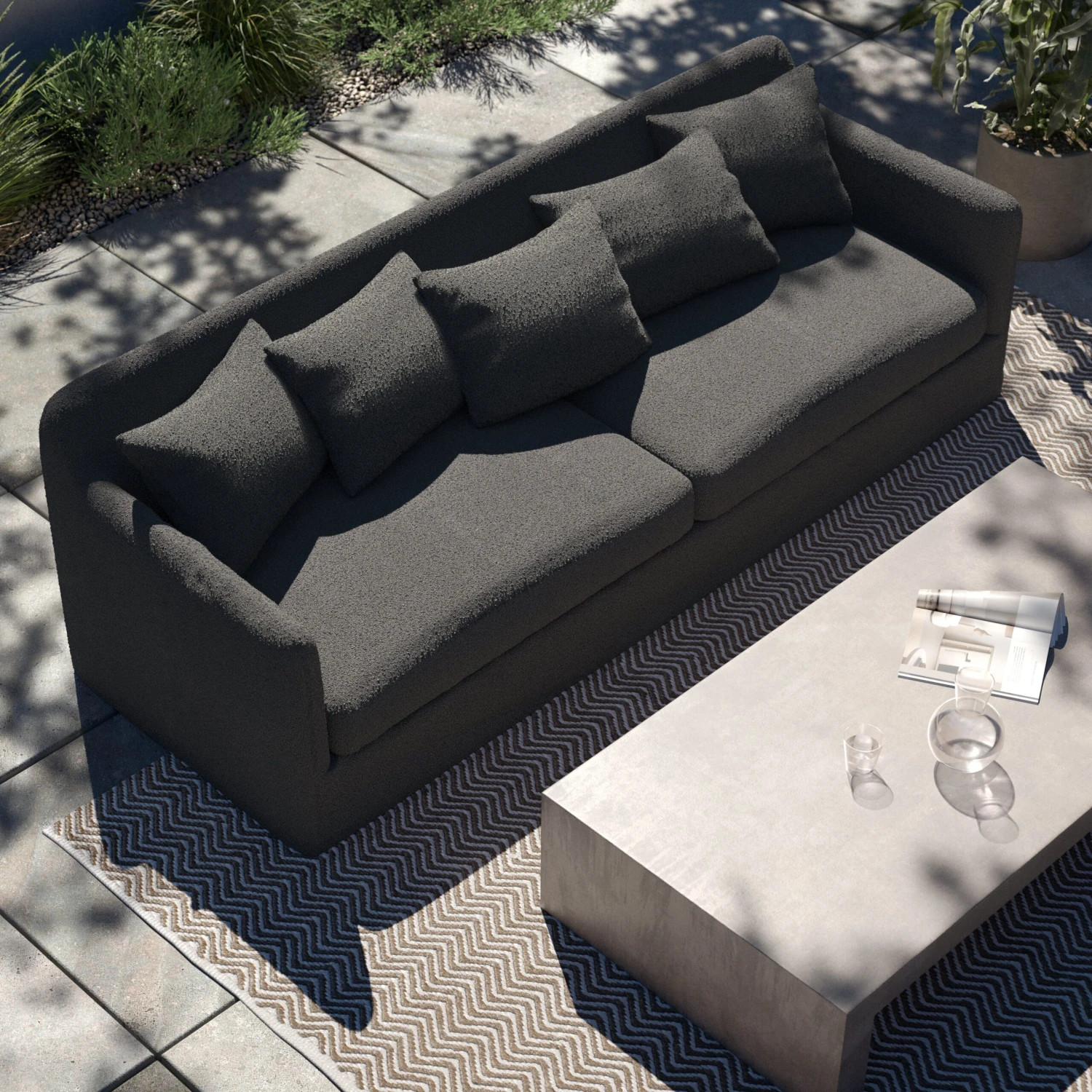 Dade Outdoor Sofa - Image 11