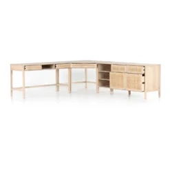 Clarita Desk System W/ Filing Credenza