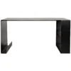 Noir Black Steel Desk