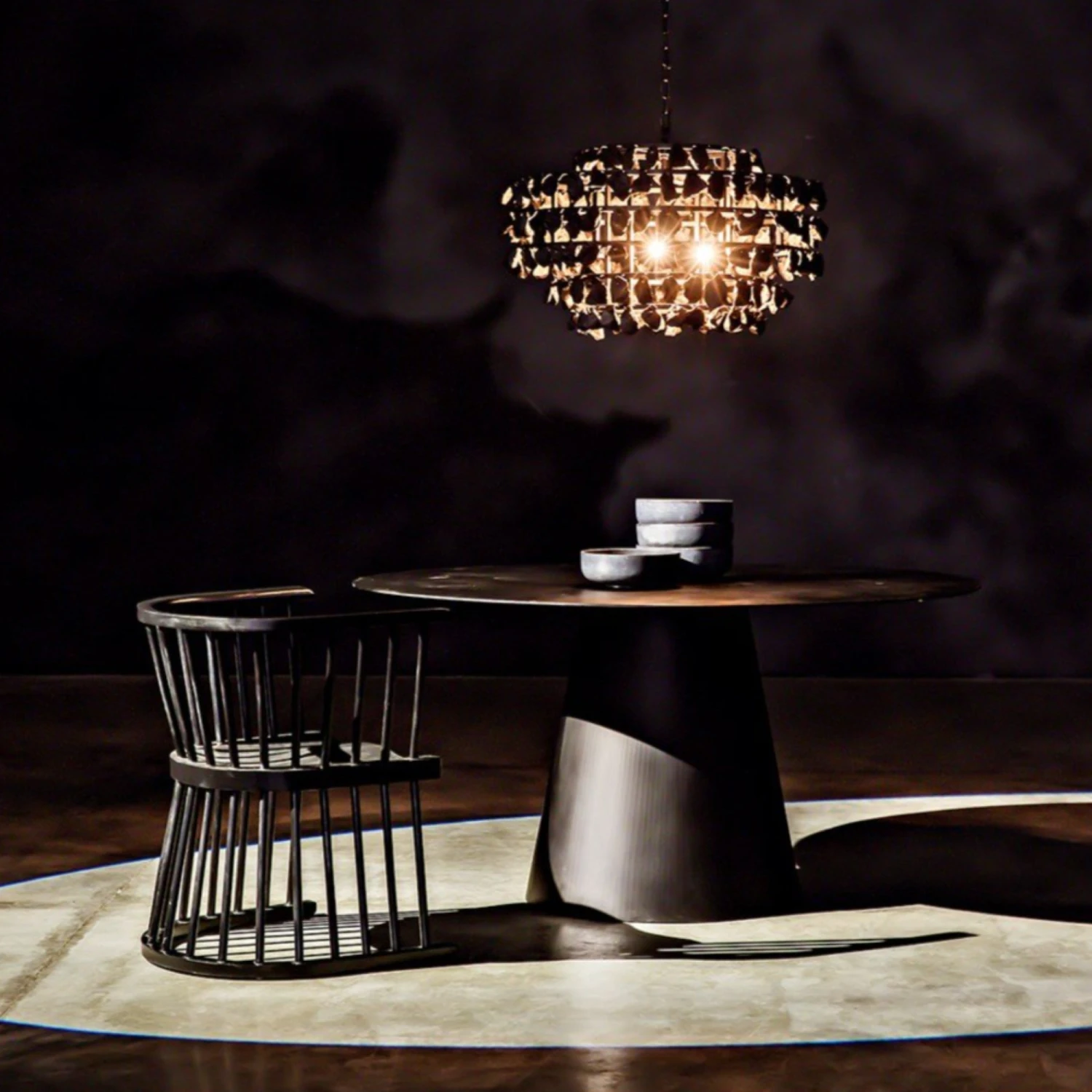Noir Vesuvius Dining Table - Image 2