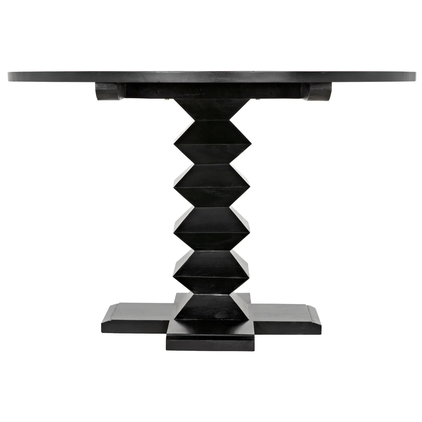 Noir Zig-Zag Dining Table - Image 5