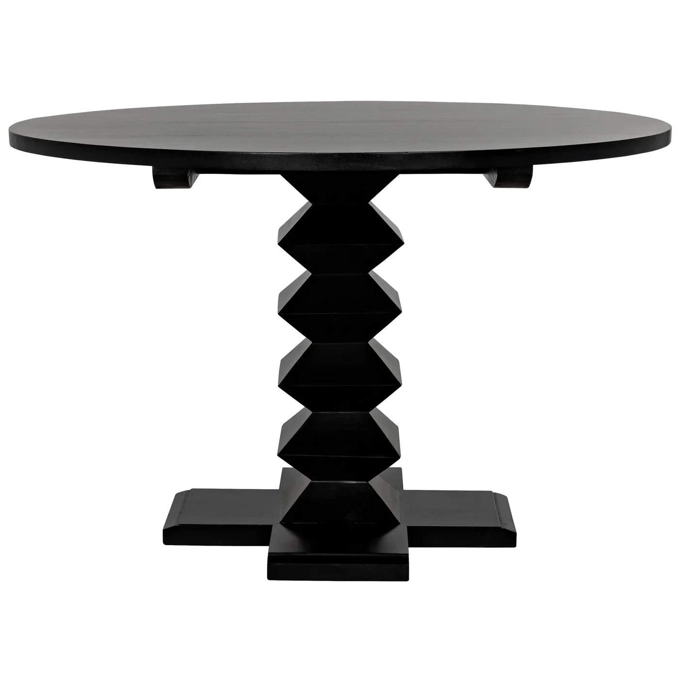 Noir Zig-Zag Dining Table - Image 6