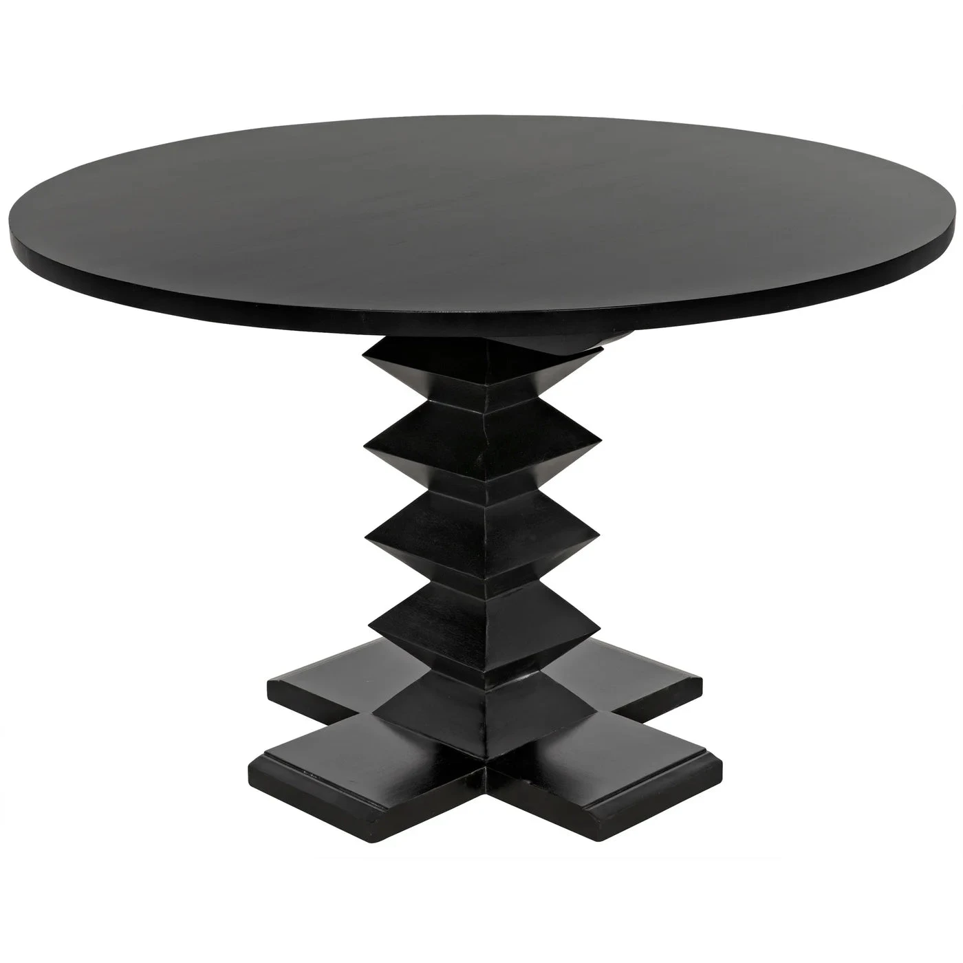 Noir Zig-Zag Dining Table - Image 8