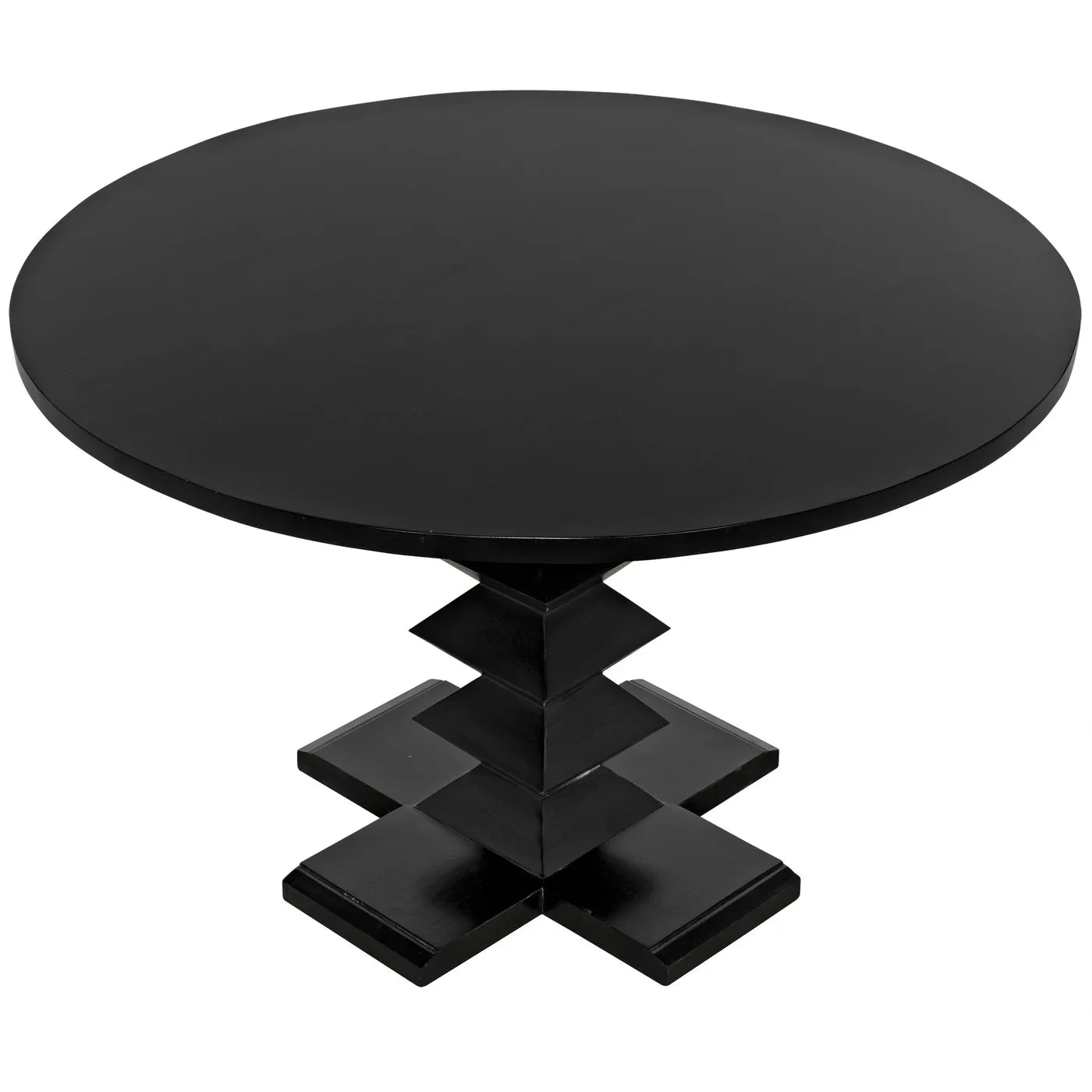 Noir Zig-Zag Dining Table - Image 7