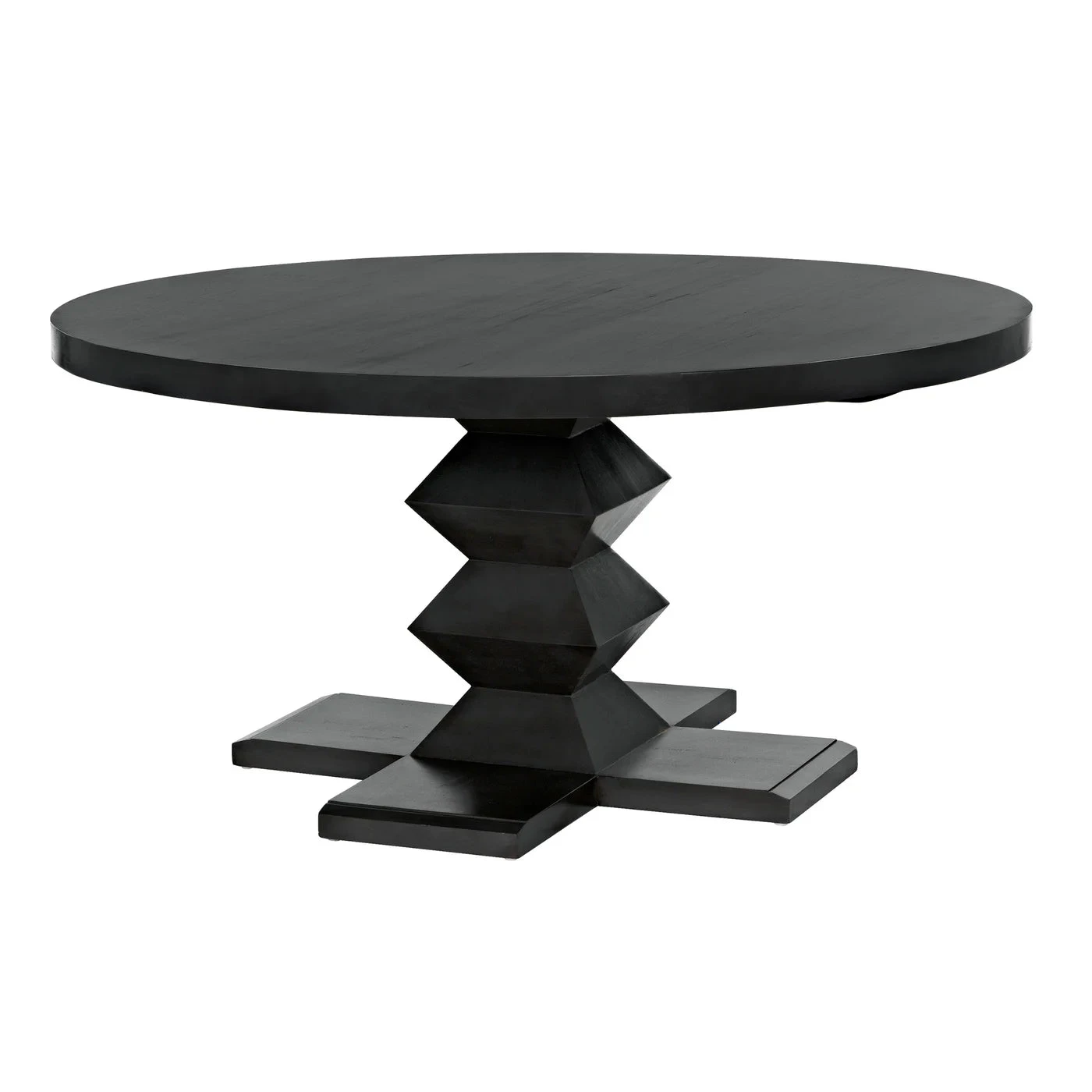 Noir Zig-Zag Dining Table - Image 17