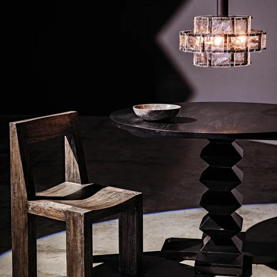 Noir Zig-Zag Dining Table - Image 2