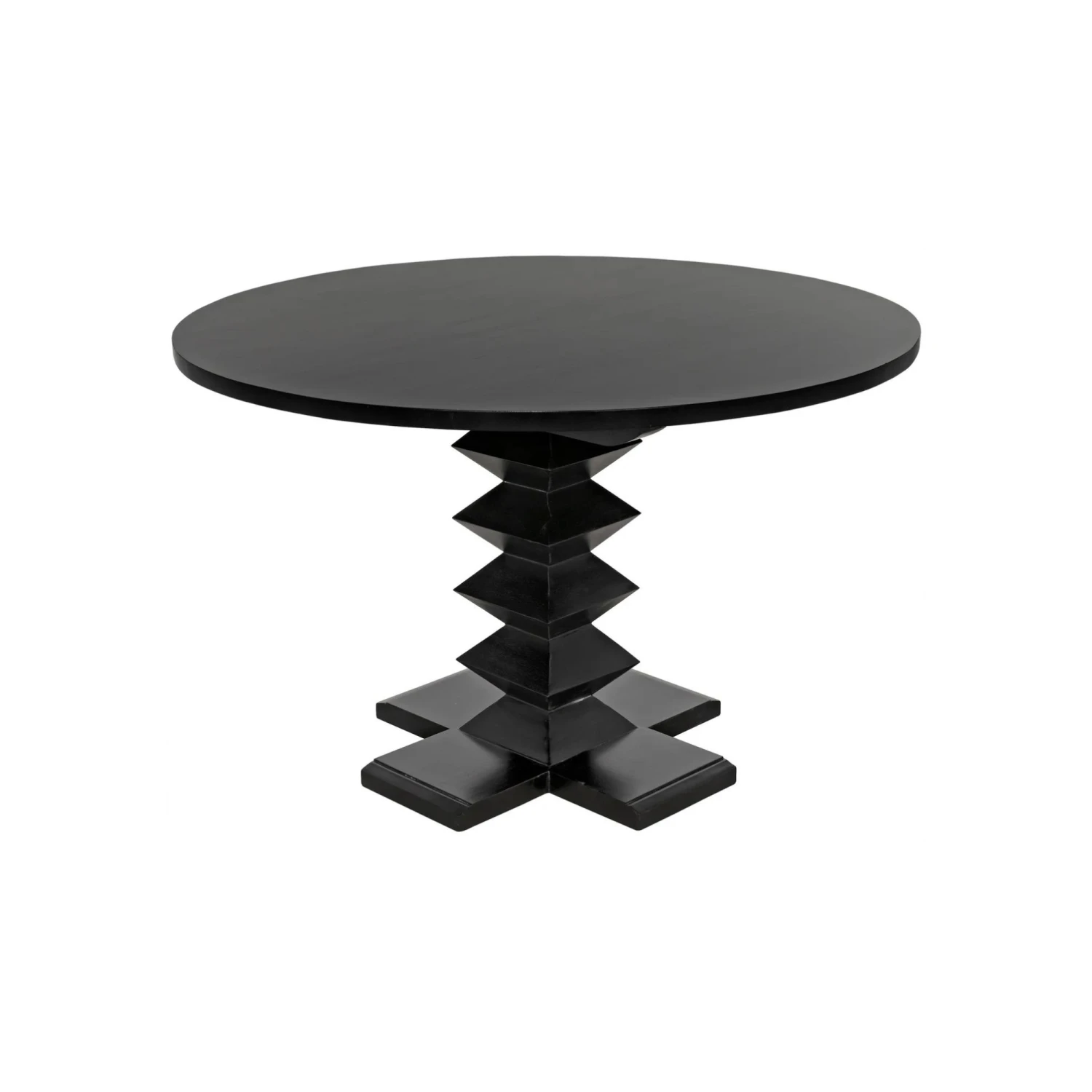 Noir Zig-Zag Dining Table