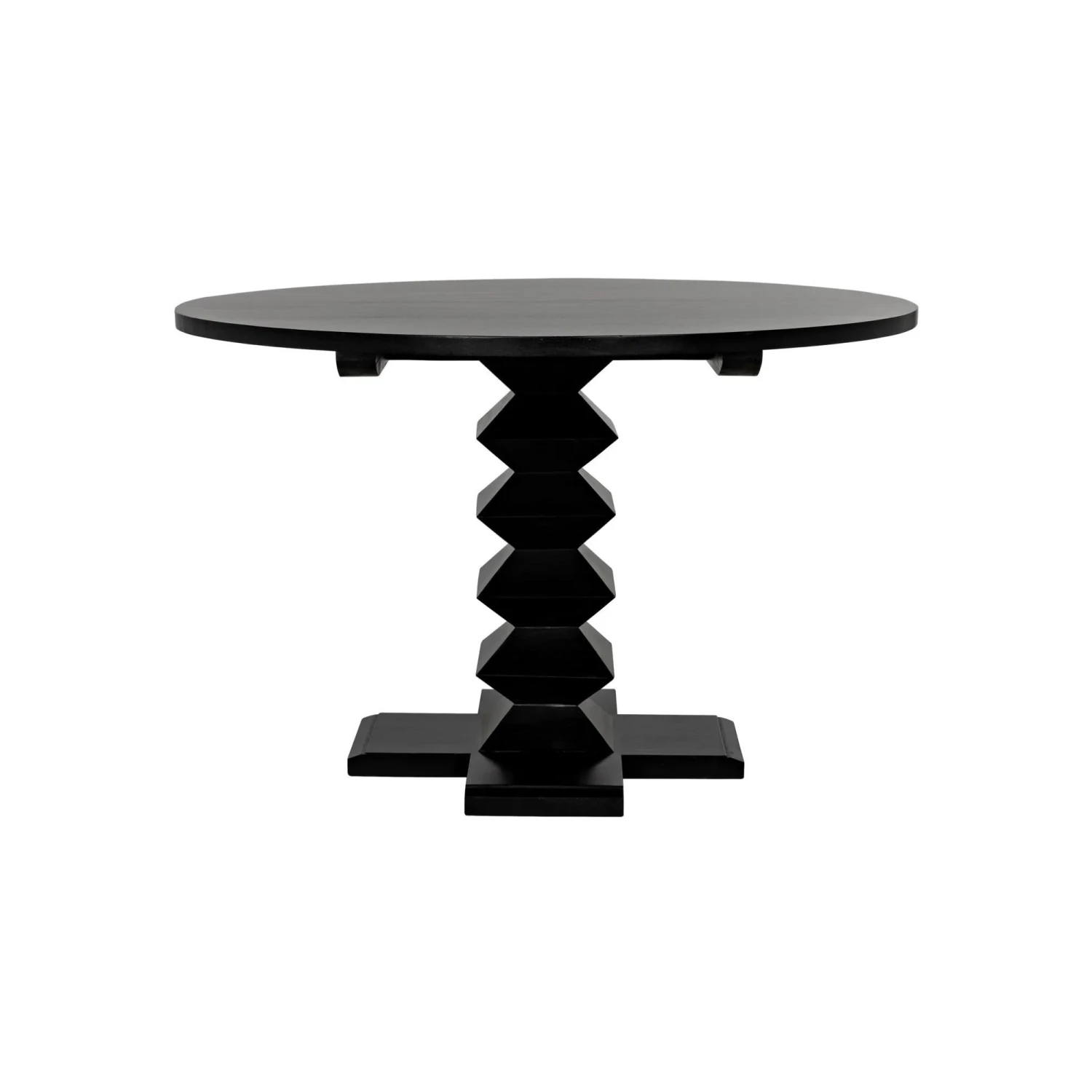 Noir Zig-Zag Dining Table - Image 4